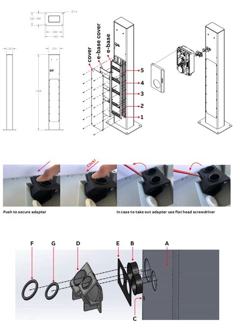 Abb 6agc082326 Pedestal For Terra Ac Wallbox User Guide