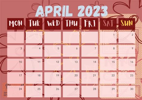 2023 Calendar Etsy