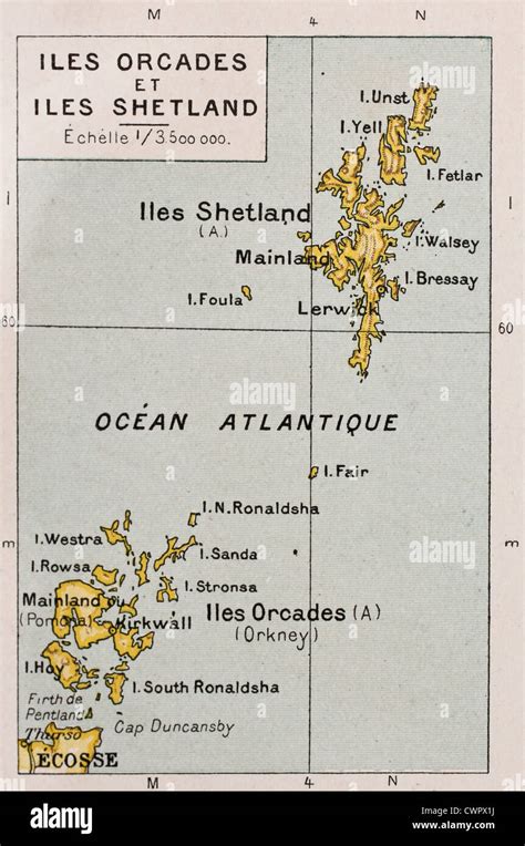 Orkney And Shetland Islands Map