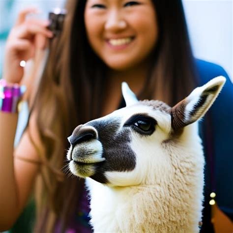 Jessica Gets A Llama For Her Birthday Ai Generated Artwork