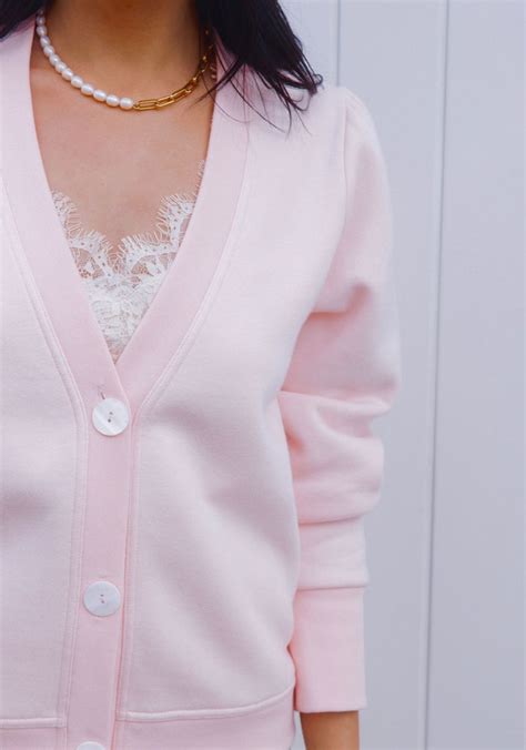 The Czara Cropped Pink Cardigan Sinead Keary