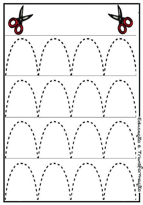 A Printable Worksheet With Scissors And Lines To Make It Easier For