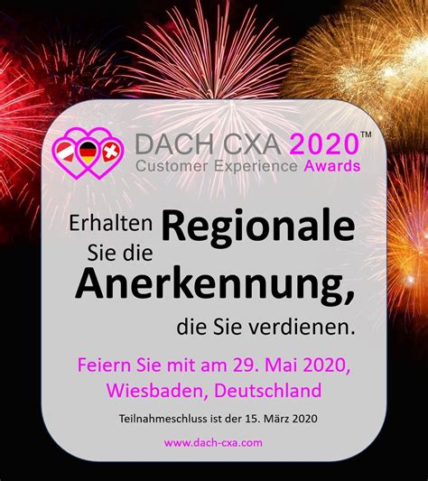 Einladung Zur Teilnahme An Den Dach Cx Awards Einladungen