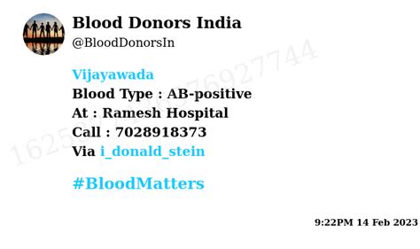 Dibash On Twitter RT BloodDonorsIn Vijayawada Need Blood Type