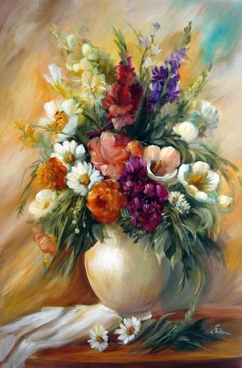 Pin On Fiori Dipinti Flower Painting Flower Painting Canvas Flower