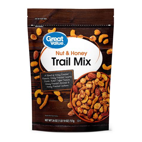 Great Value Nut Honey Trail Mix Oz Walmart