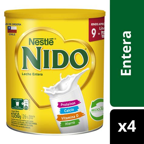 Ripley LECHE EN POLVO NIDO ENTERA TARRO 1350G PACK X4