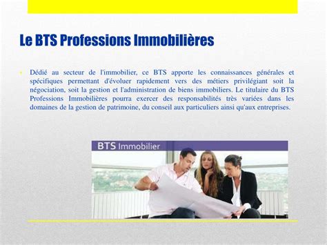 Ppt Le Bts Professions Immobilières Powerpoint Presentation Free