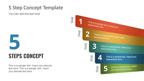 Free 5 Step Concept Design For PowerPoint Google Slides