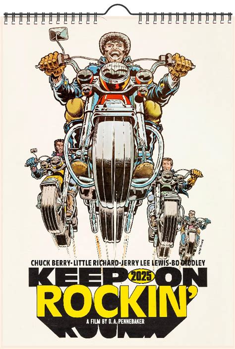 Rock N Roll Calendar 2025 - Trevor Berry