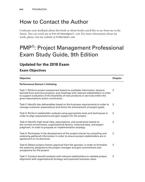 PMP Project Management Professional Exam Study Guide (Heldman, Kim) | PDF