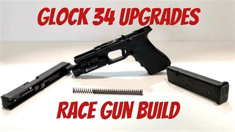 Glock 34 Upgrades 25 Cent Trigger Job Tungsten Guide Rod Part 1 Youtube