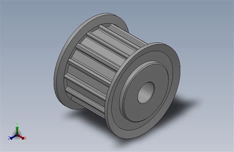 标准型梯形齿同步带轮at5型 Sat5hc 15 15 Dc6 A Solidworks 2018 模型图纸下载 懒石网