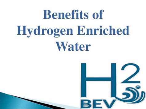 Benefits of Hydrogen Enriched Water