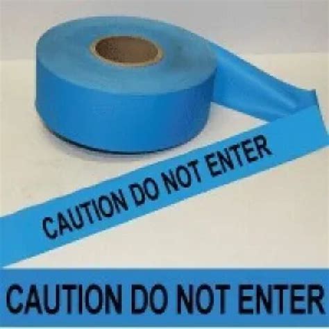 Caution Do Not Enter Tape Fl Blue Ams Printing