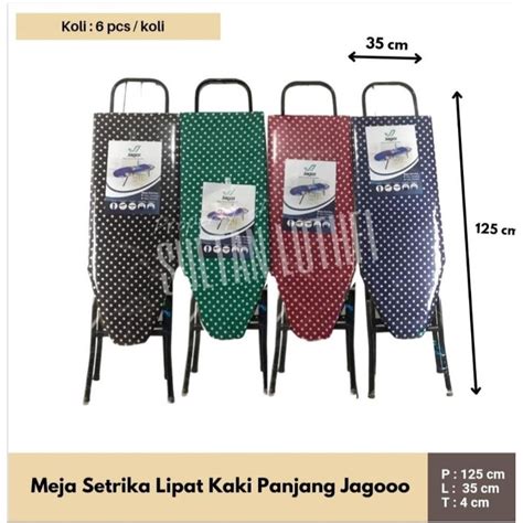 Jual Meja Setrika Kaki Panjang Jagoo Rak Gosok Meja Berdiri Papan