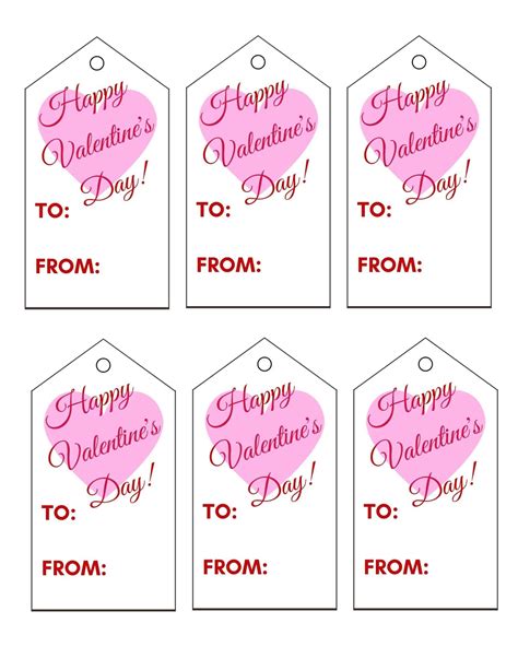 Customizable Free Printable Printable Valentine Tags