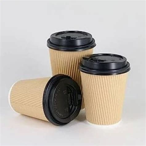 360 Ml Craft Paper Cups Ripple Cups At Rs 4 25 Piece Ripple Paper