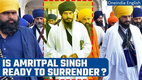 Amritpal Singh Reportedly Plans To Surrender Claimes Police Sources Punjab Police Oneindia