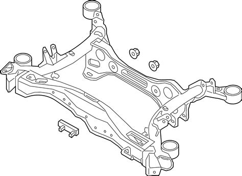 Audi A4 Suspension Subframe Crossmember Upper 8w0505235ak Audi Fremont Fremont Ca