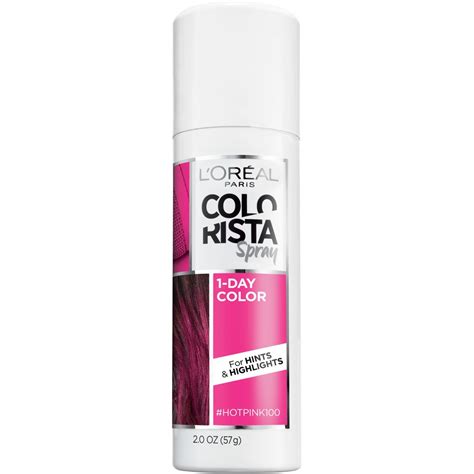 Loreal Paris Colorista Hair Makeup Temporary 1 Day Color Spray Hot