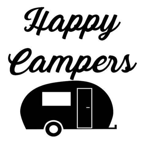 Happy Camper Trailer Svg