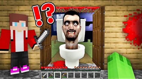 Scary Skibidi Toilet Vs Jj And Mikey Is Chasing At 3 00 Pm In Minecraft