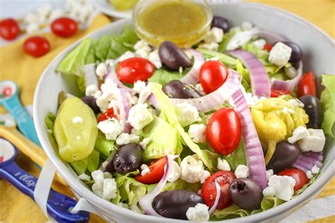 How To Make Copycat Panera Greek Salad And Dressing At Home With