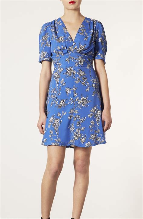 Topshop Floral Branch Tea Dress Nordstrom