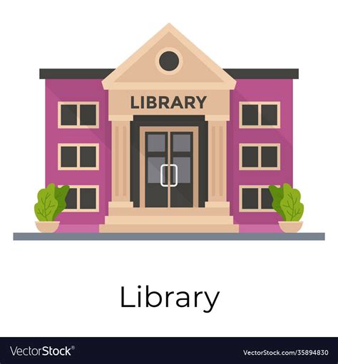 Library Royalty Free Vector Image - VectorStock