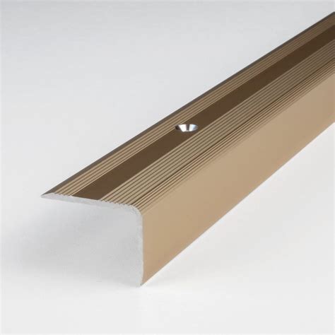 Proviston Treppenkantenprofil Aluminium 30 X 22 X 2700 Mm Bronze Hell