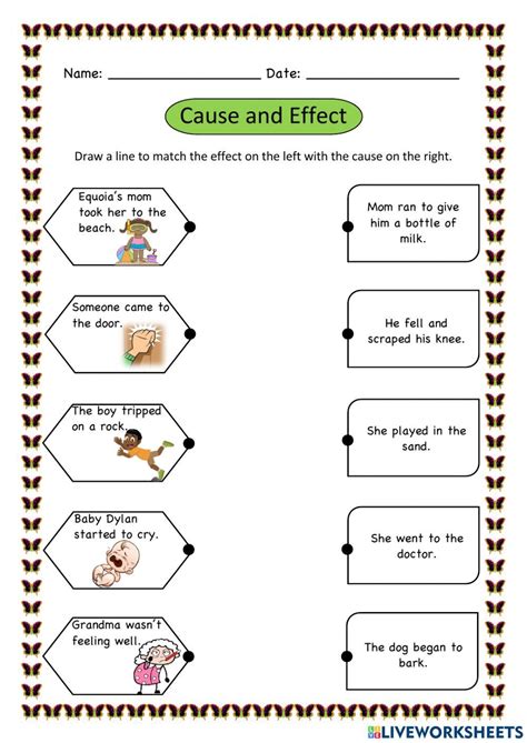 Cause And Effect Activity For Grade 2