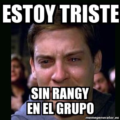 Meme Crying Peter Parker Estoy Triste Sin Rangy En El Grupo