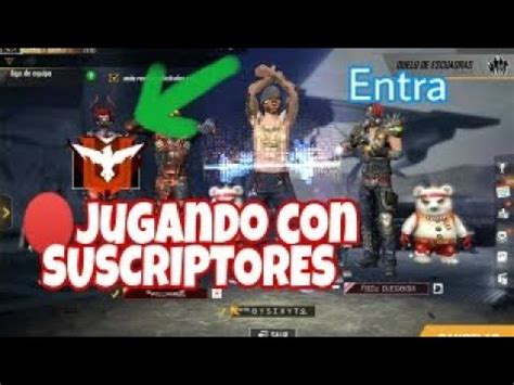 Salas Privadas Con Suscriptores En Free Fire En Vivo E E U U Youtube