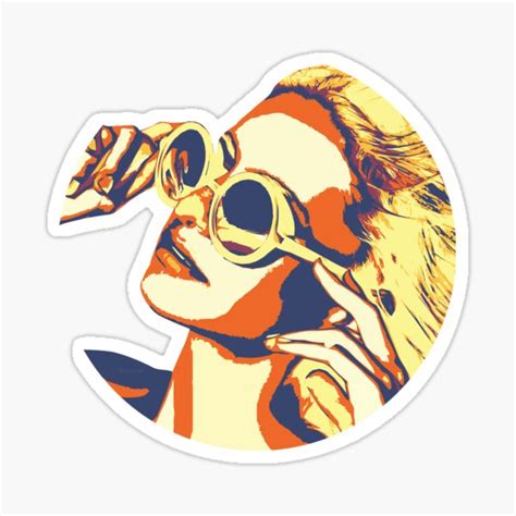 Woman With Sunglasses Sticker By Elpidabt Redbubble