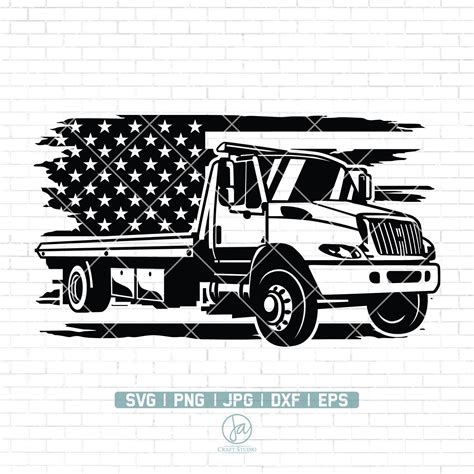 US Tow Truck Svg File Tow Truck Driver Svg Tow Truck Etsy