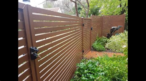 Diy Aluminium Slat Fencing And Gates Youtube