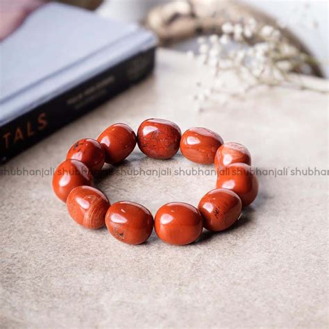 Red Jasper Bracelet Buy Online Red Jasper Crystal Tumble Bracelet