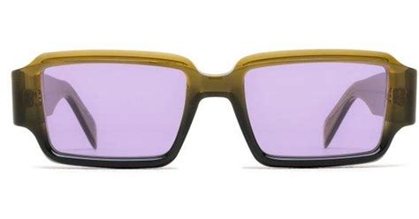 Retrosuperfuture Astro Rectangular Frame Sunglasses In Purple Lyst