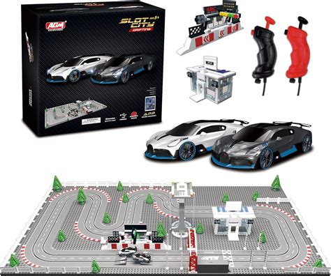 Agm Mastech Mini Deluxe Block Building N Slot Car Race Set Gd At