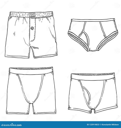 Mens Underwear Cartoons Illustrations Vector Stock Images