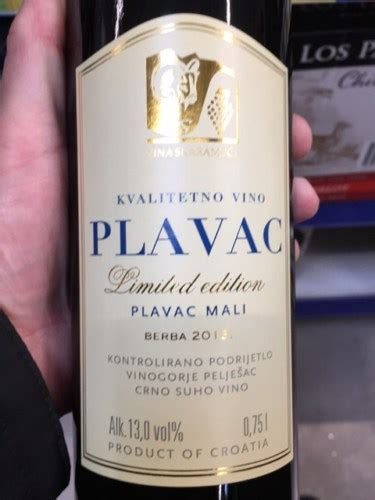 Skaramuča Limited Edition Plavac Mali Vivino Brasil