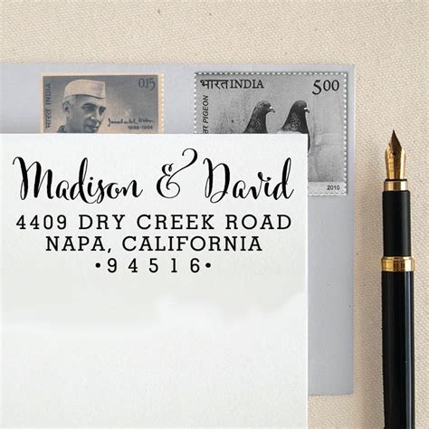 Custom Return Address Stamp Self Inking Address Stamp Etsy