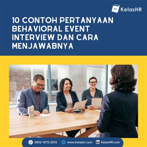 10 Contoh Pertanyaan Behavioral Event Interview Dan Cara Menjawabnya