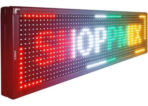 Letreiro Led Indoor Painel Rgb Luminoso Usb X Cm Bivolt