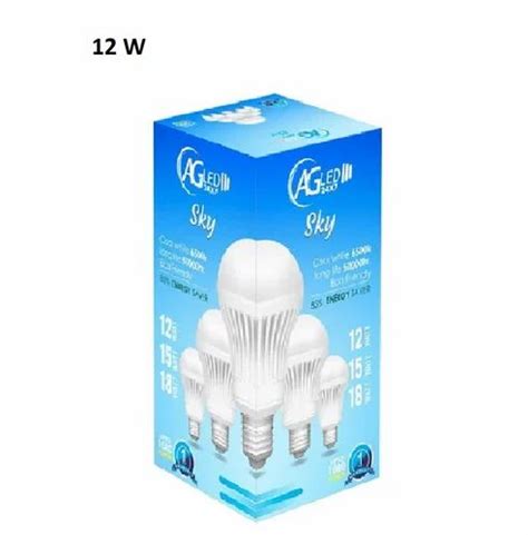 12 W Sky Aluminum LED Bulb Cool White At Rs 80 Piece In Mhow ID