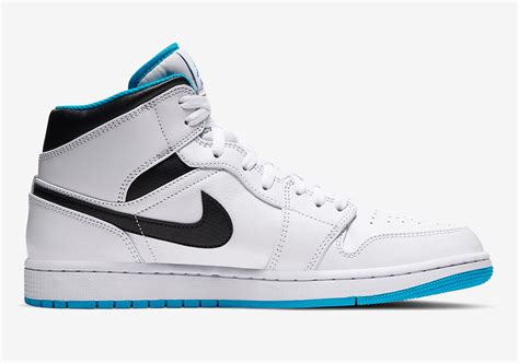 Air Jordan 1 Mid Laser Blue 554724 141 Release Date Sbd