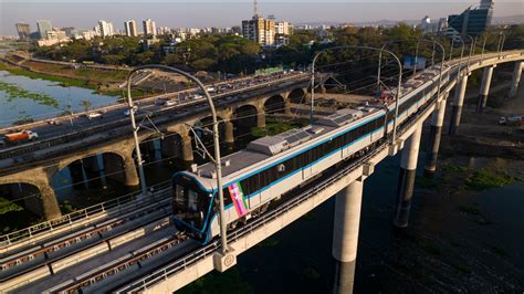 Over Commuters Travel On Ruby Hall Clinic Ramwadi Metro Stretch