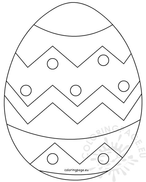 Large Easter Egg patterns – Coloring Page