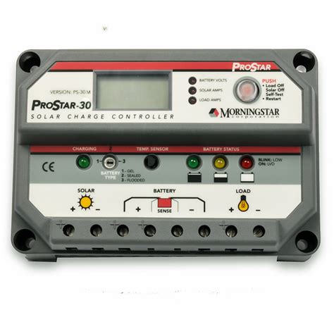 Morningstar Prostar 30M Solar Charge Controller. LCD Display.